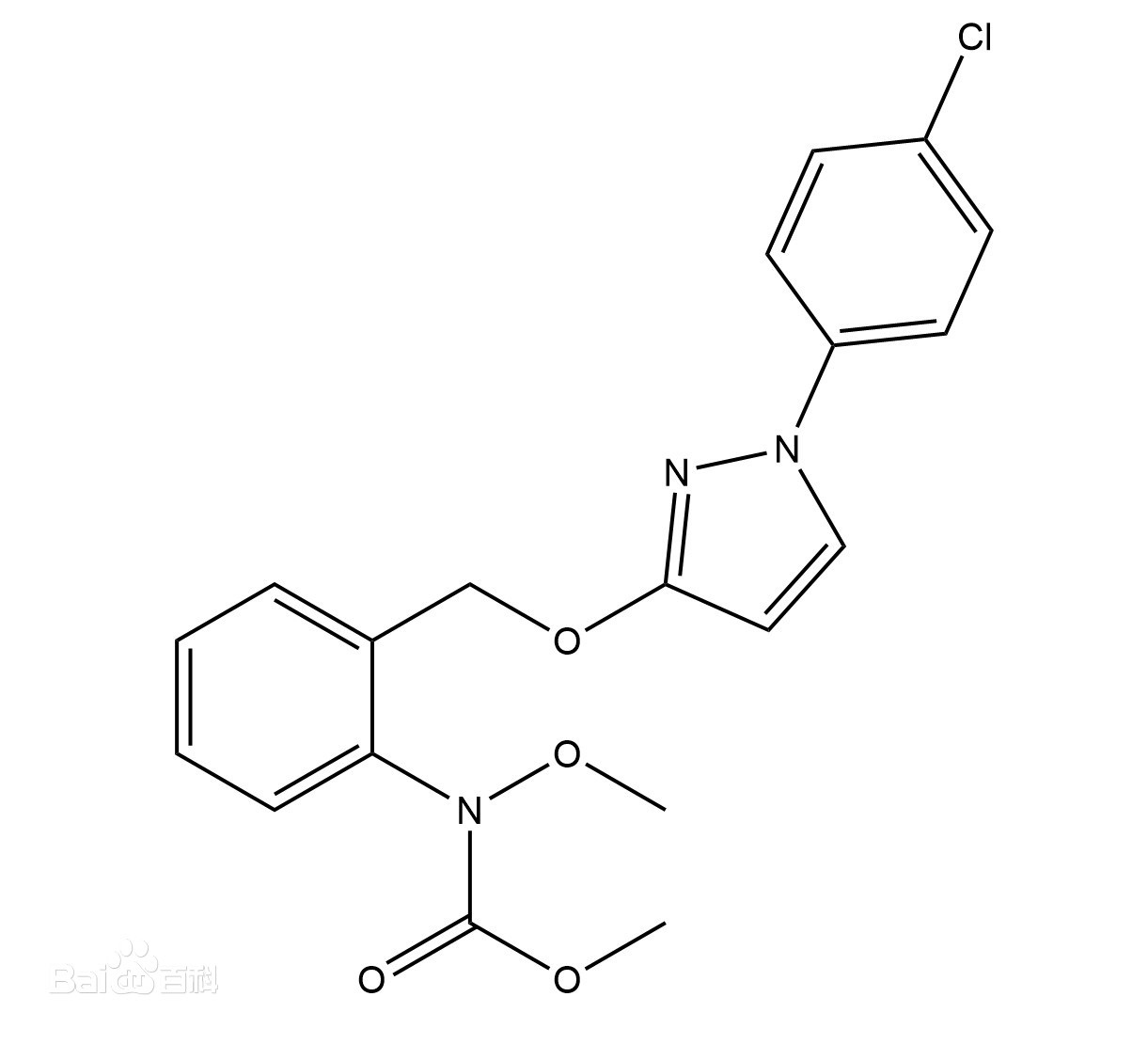 pyraclostrobine �����Ѿ��� �ṹʽ.jpg