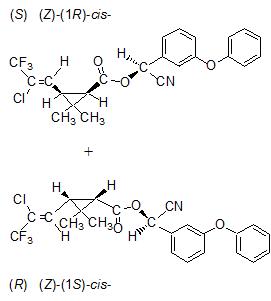 lambda-cyhalothrin ��Ч�ȷ������ �ṹʽ.jpg